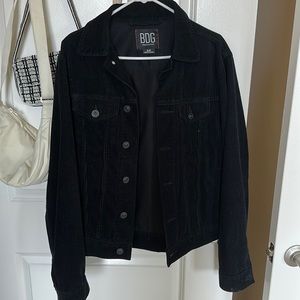 Black men’s corduroy jacket